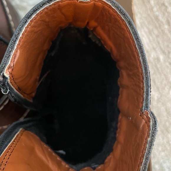 Vintage Artificial Leather Ankle Boots - Picture 8 of 10